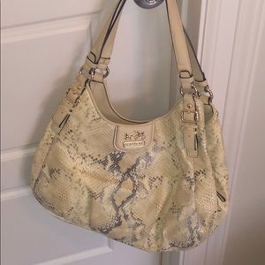 Coach snakeskin purse